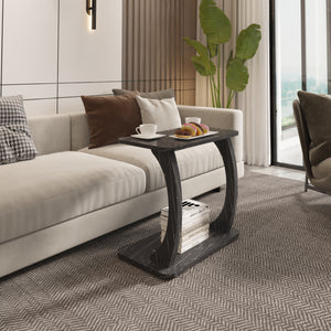 Stattela Stolik boczny w kształcie litery C 59x35x56 cm [en.casa]