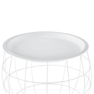 3-częściowy zestaw stolików bocznych Neman z metalu w różnych rozmiarach i kolorach en.casa