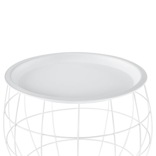 3-częściowy zestaw stolików bocznych Neman z metalu w różnych rozmiarach i kolorach en.casa