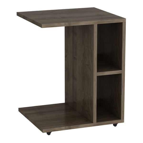 Stolik boczny Brørup 57,5 x 45 x 35 cm z 2 półkami i kółkami w różnych kolorach [en.casa]