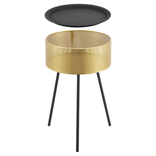 Stolik boczny Gällivare metal złoty w różnych rozmiarach rozmiary [en.casa]