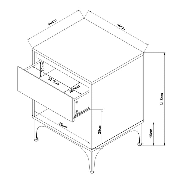 Stolik boczny Kistiandi [en.casa]