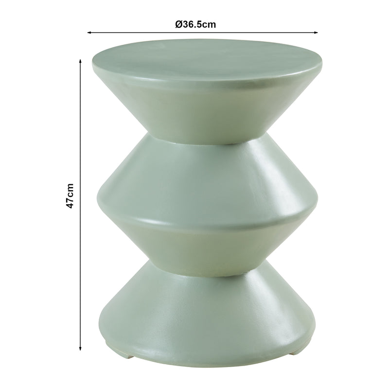 Szkic wymiarowy Stolik boczny Kyppeslo 47xØ37 cm [en.casa]