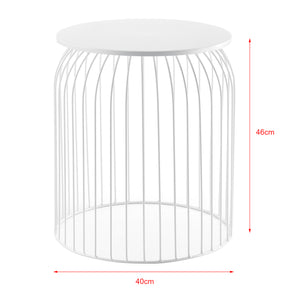 3-częściowy zestaw metalowych koszyków stolik boczny Amherst w różnych kolorach en.casa