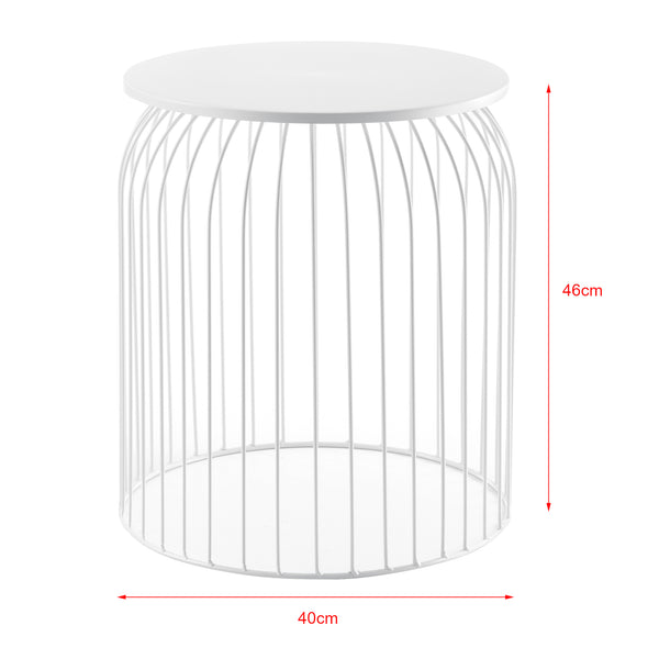 3-częściowy zestaw metalowych koszyków stolik boczny Amherst w różnych kolorach en.casa