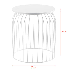 3-częściowy zestaw metalowych koszyków stolik boczny Amherst w różnych kolorach en.casa