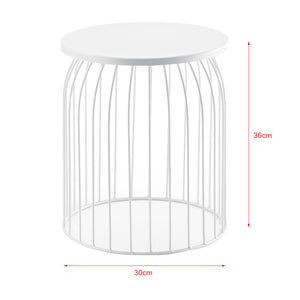 3-częściowy zestaw metalowych koszyków stolik boczny Amherst w różnych kolorach en.casa