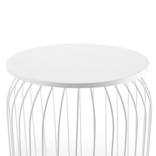 3-częściowy zestaw metalowych koszyków stolik boczny Amherst w różnych kolorach en.casa