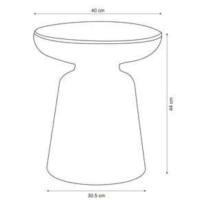 Stolik boczny Posio 44xØ40 cm [en.casa]