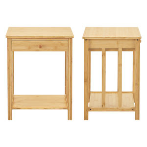 Stolik boczny Ranua bambus naturalny [en.casa]