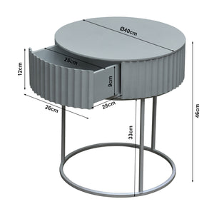 Stolik boczny Rill z szufladą [en.casa]