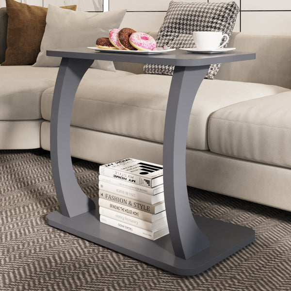 Stattela Stolik boczny w kształcie litery C 59x35x56 cm [en.casa]