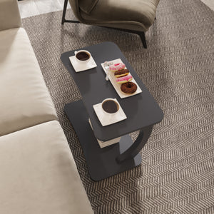 Stattela Stolik boczny w kształcie litery C 59x35x56 cm [en.casa]
