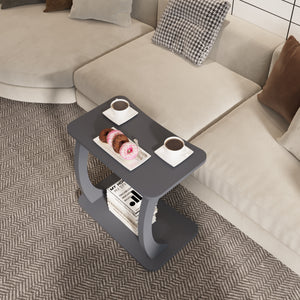Stattela Stolik boczny w kształcie litery C 59x35x56 cm [en.casa]