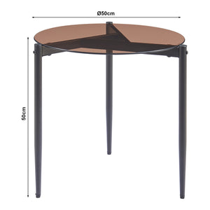 Stolik boczny Ulökantaa Ø50x50 cm [en.casa]