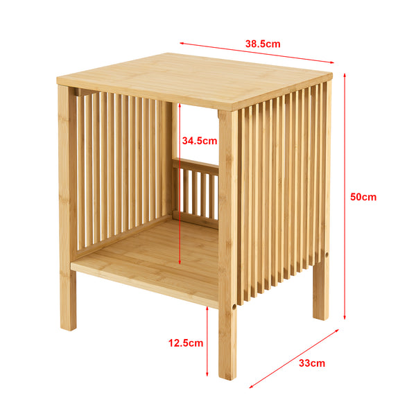 Stolik boczny Varde bambus [en.casa]