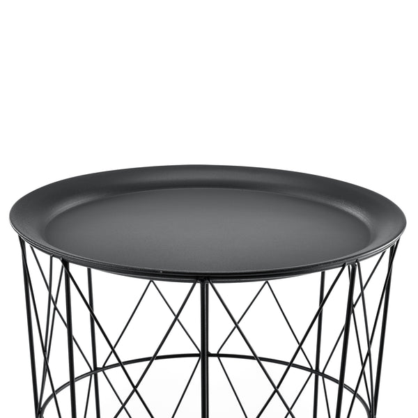 3-częściowy zestaw metalowych koszy stolik Worcester en.casa