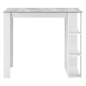 Stół barowy Danderyd 120x60x106 cm z 3 półkami [en.casa]