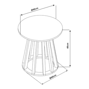 Stolik boczny Buzzard [en.casa]