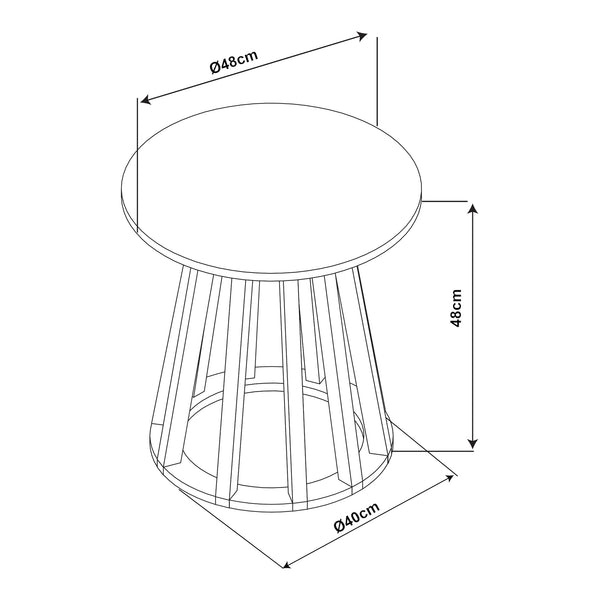 Stolik boczny Buzzard [en.casa]