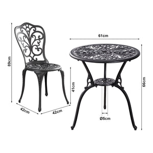 Zestaw bistro Lupsam 3 szt [casa.pro]