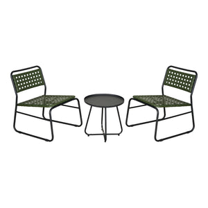 Zestaw bistro Brienza 3-częściowy polirattan [casa.pro]