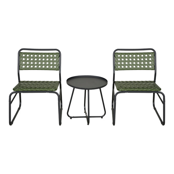 Zestaw bistro Brienza 3-częściowy polirattan [casa.pro]