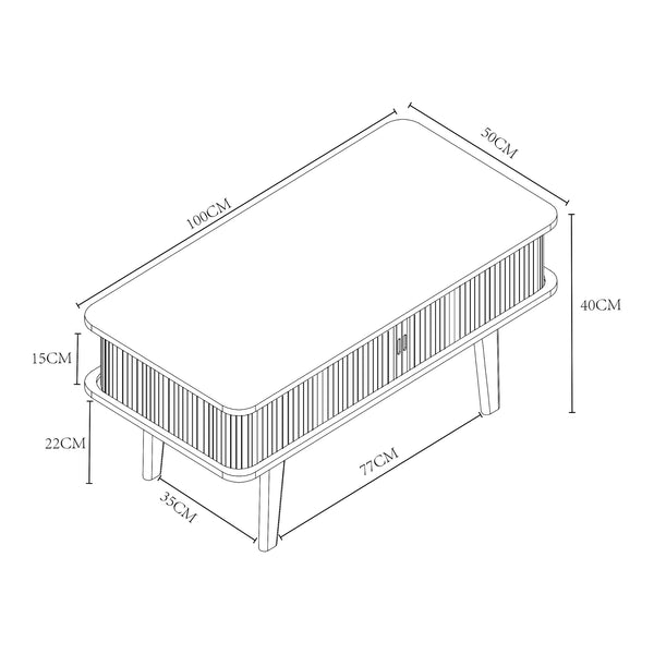 Stolik kawowy Tysvær [en.casa]