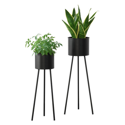 Blumenständer Dalhem 2er Set Schwarz en.casa - premiumXL