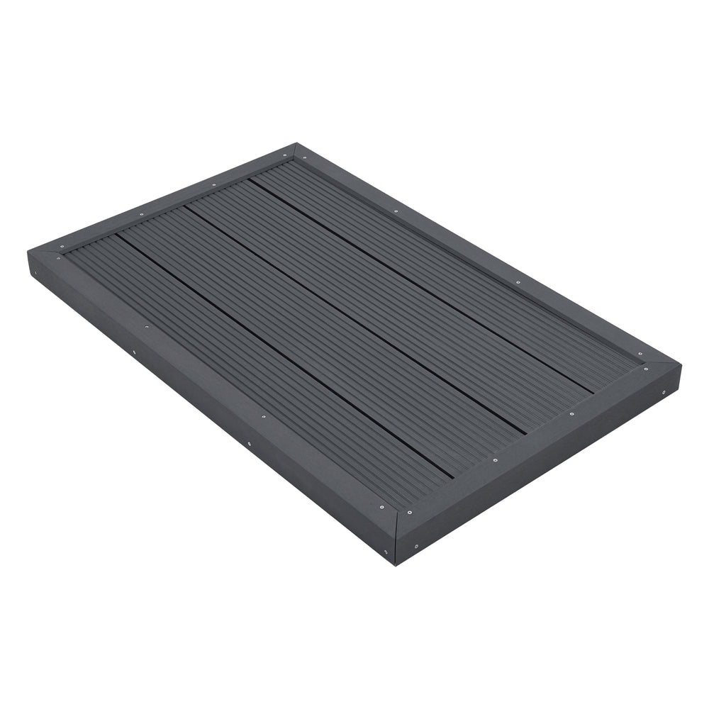 Płyta podłogowa WPC Nürtingen do prysznica solarnego 101x63x5,5cm [en.casa] - premiumXL