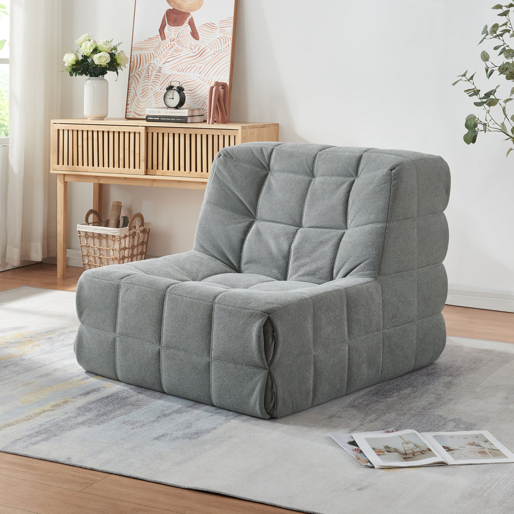 Fotel podłogowy Koskyvn 75x90x100 cm tekstylny [en.casa]