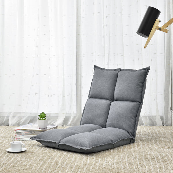 Fotel podłogowy Deinze w zestawie 2 regulowanych [en.casa]