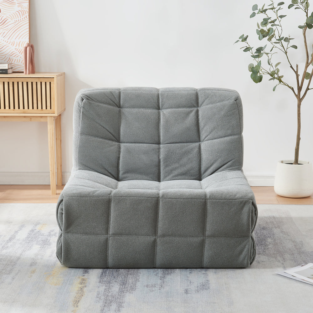 Fotel podłogowy Koskyvn 75x90x100 cm tekstylny [en.casa]