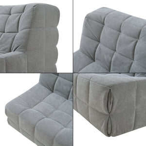 Fotel podłogowy Koskyvn 75x90x100 cm tekstylny [en.casa]
