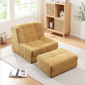 Poduszka podłogowa z podnóżkiem Koskyvn tekstylia [en.casa]