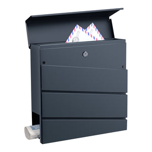 Skrzynka na listy Achtrup 37x37x11cm stal antracyt [en.casa]