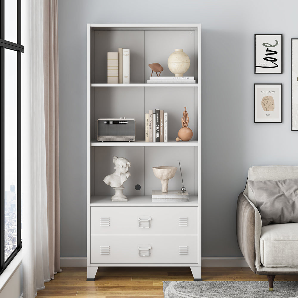 Stalowy regał Hammarland w różnych kolorach kolory [en.casa]