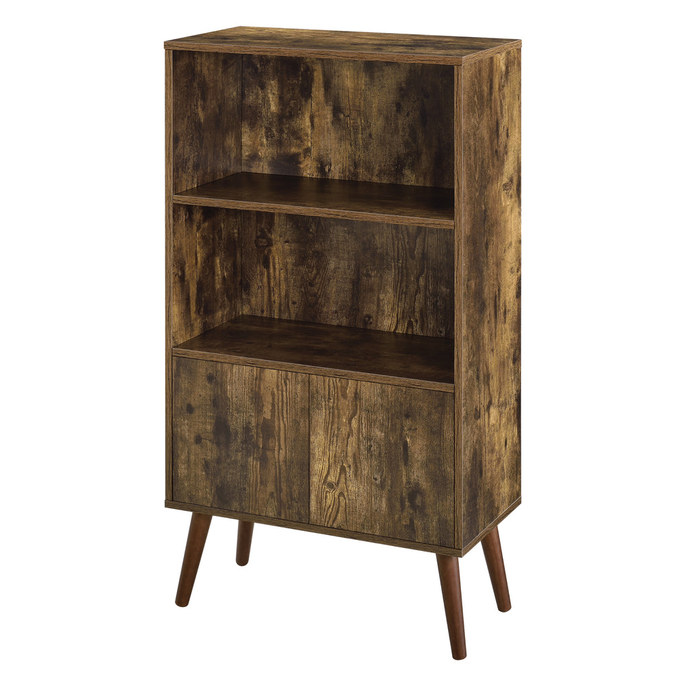 Regał na książki Ängelholm 113x60x30 cm z 2 drzwiami szafki i 2 dużymi półkami en.casa