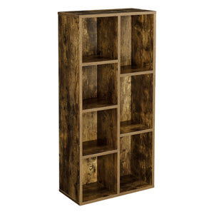 Regał na książki Nossebro w ciemnym odcieniu drewna en.casa