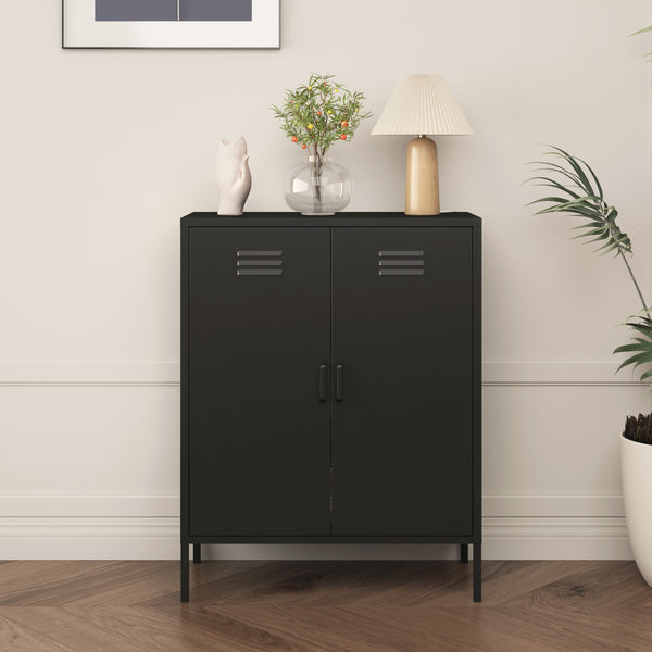 Szafa biurowa Pyhäranta metalowa [en.casa]