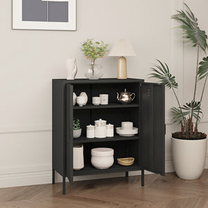 Szafa biurowa Pyhäranta metalowa [en.casa]