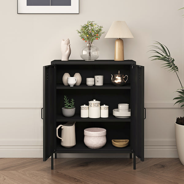 Szafa biurowa Pyhäranta metalowa [en.casa]