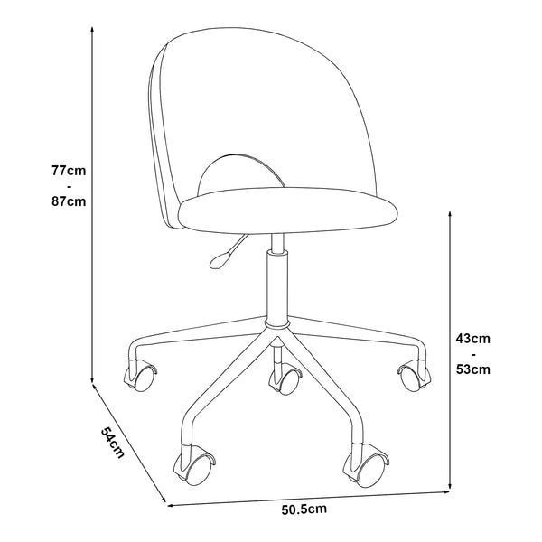 Krzesło biurowe Kajaani w różnych kolorach [en.casa]