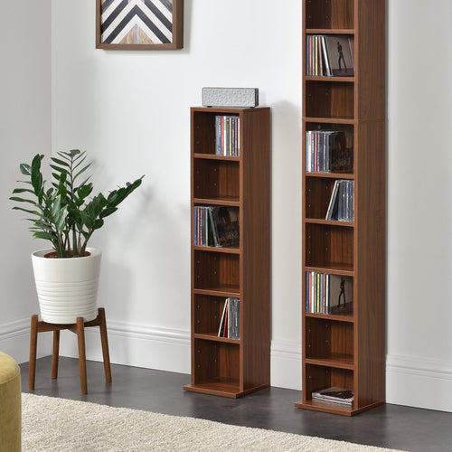 Półka na płyty CD Tynset 90x20x20 cm z 6 przegródkami [en.casa]