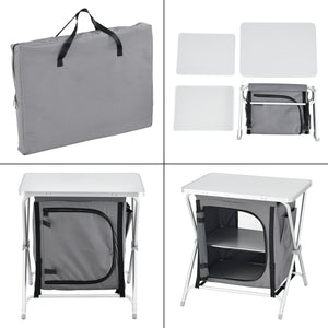 Szafka kempingowa Tullinge z blatem roboczym, różne rozmiary Rozmiary en.casa