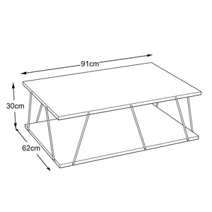 Stolik kawowy Saltdal 91x62x30cm w różnych kolorach [en.casa]