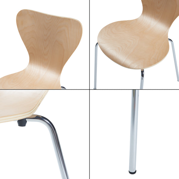 Zestaw 4 krzeseł do jadalni Essunga [en.casa]