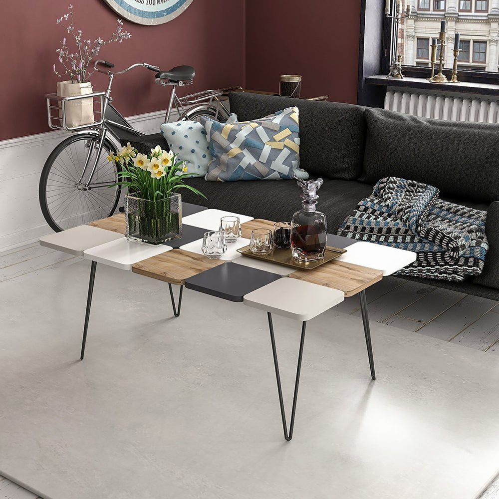 Stolik kawowy Give 44x110x66 cm Wielokolorowy [en.casa]