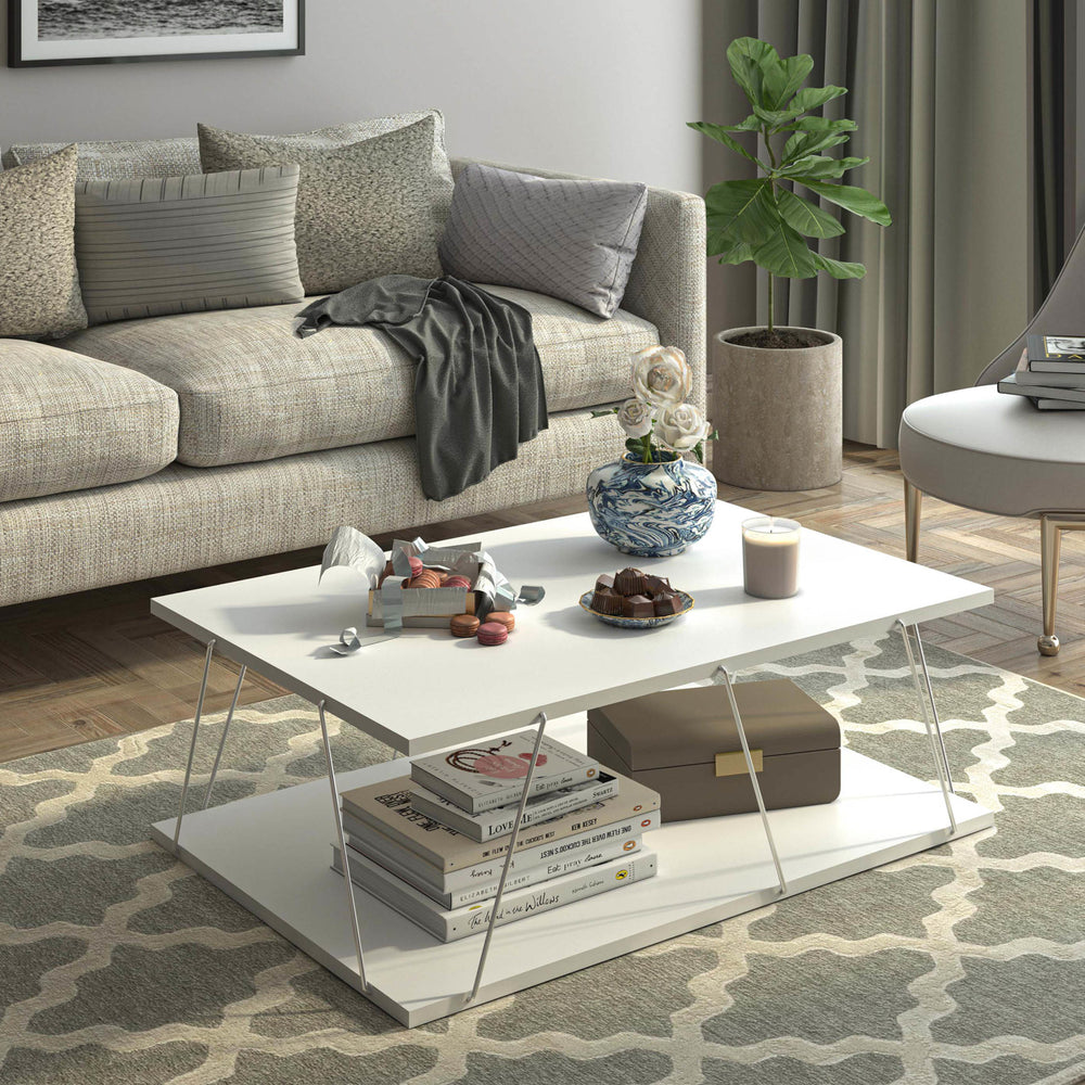 Stolik kawowy Saltdal 91x62x30cm w różnych kolorach. kolory [en.casa]