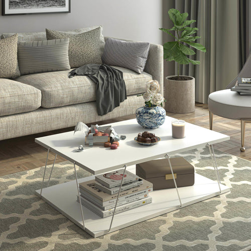 Stolik kawowy Saltdal 91x62x30cm w różnych kolorach. kolory [en.casa]